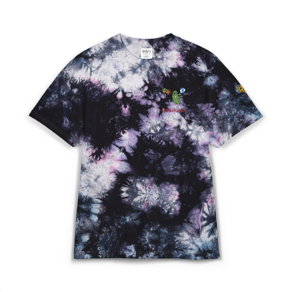 Tie-Dye T-Shirt — Rainbow Spiral Embroidered Tee