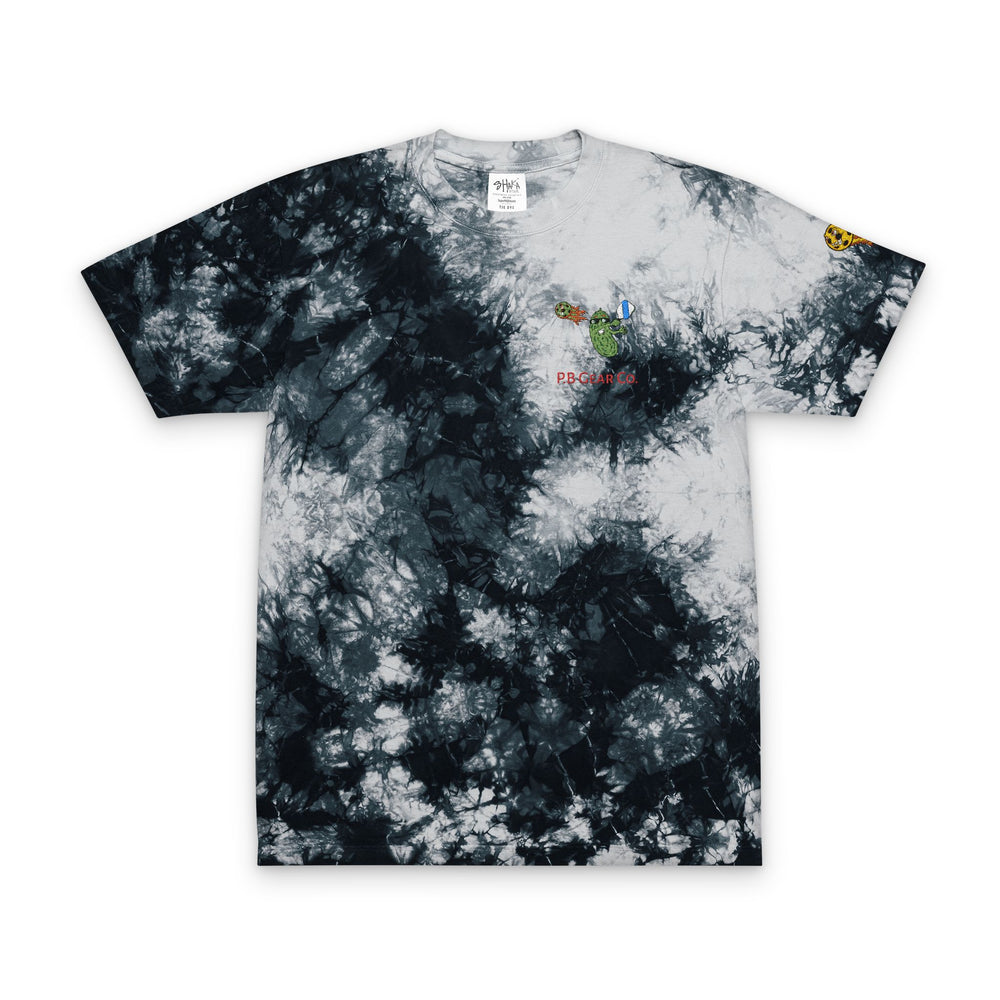 Tie-Dye T-Shirt — Rainbow Spiral Embroidered Tee