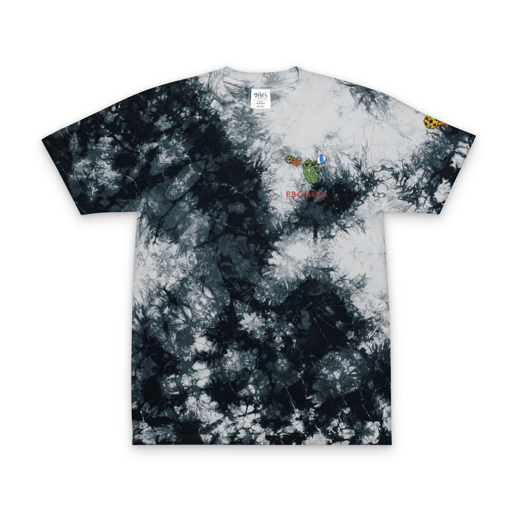 Tie-Dye T-Shirt — Rainbow Spiral Embroidered Tee
