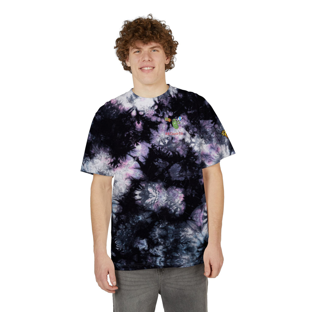 Tie-Dye T-Shirt — Rainbow Spiral Embroidered Tee
