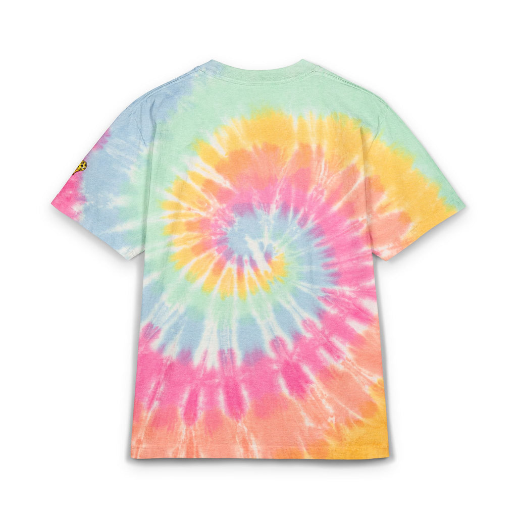 Tie-Dye T-Shirt — Rainbow Spiral Embroidered Tee