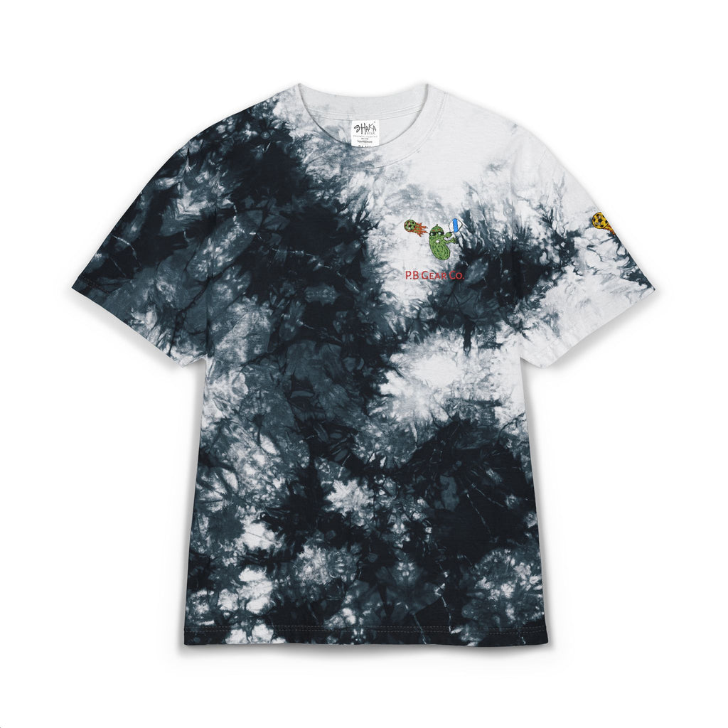 Tie-Dye T-Shirt — Rainbow Spiral Embroidered Tee