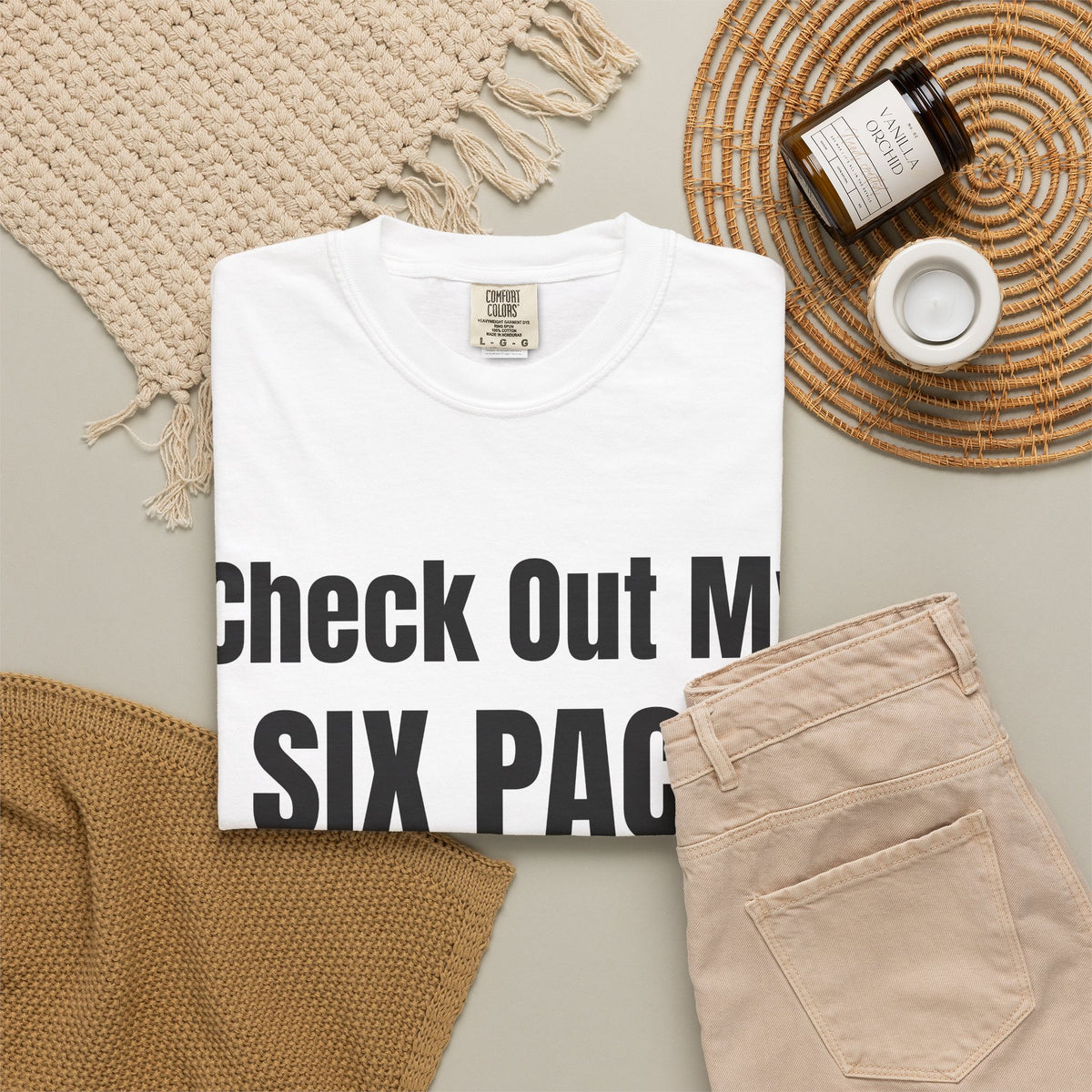 T-Shirt — "Check Out My Six Pack" Pickleball Six-Pack Funny Graphic Tee