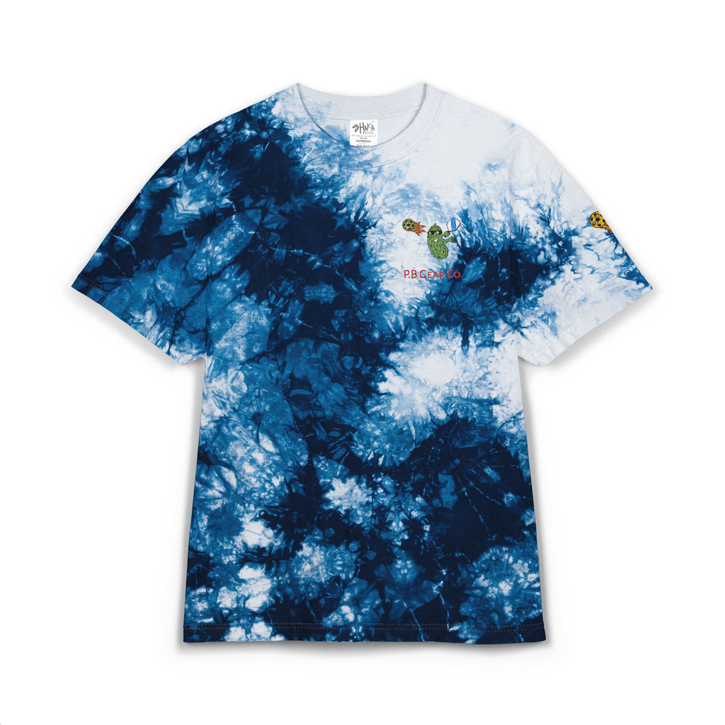 Tie-Dye T-Shirt — Rainbow Spiral Embroidered Tee