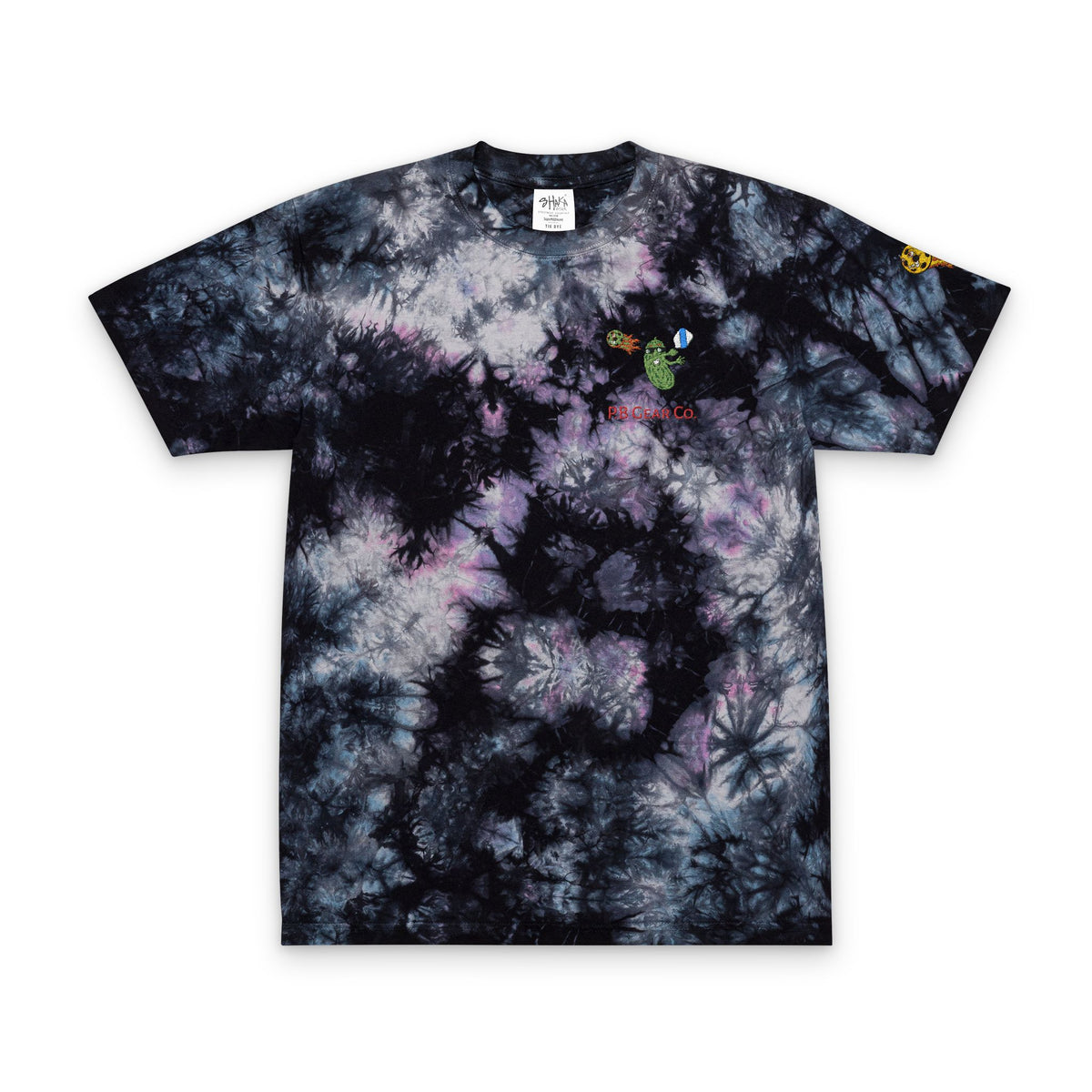 Tie-Dye T-Shirt — Rainbow Spiral Embroidered Tee