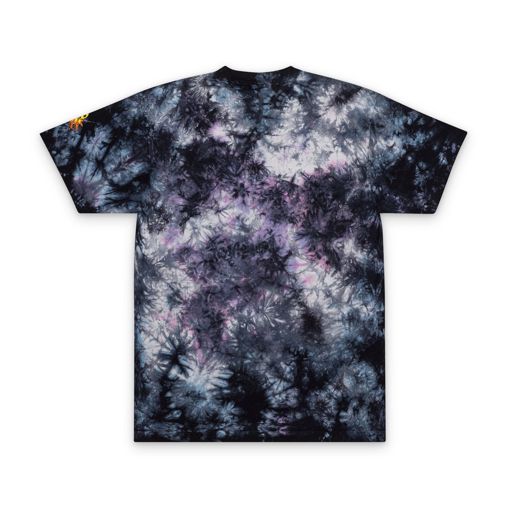 Tie-Dye T-Shirt — Rainbow Spiral Embroidered Tee