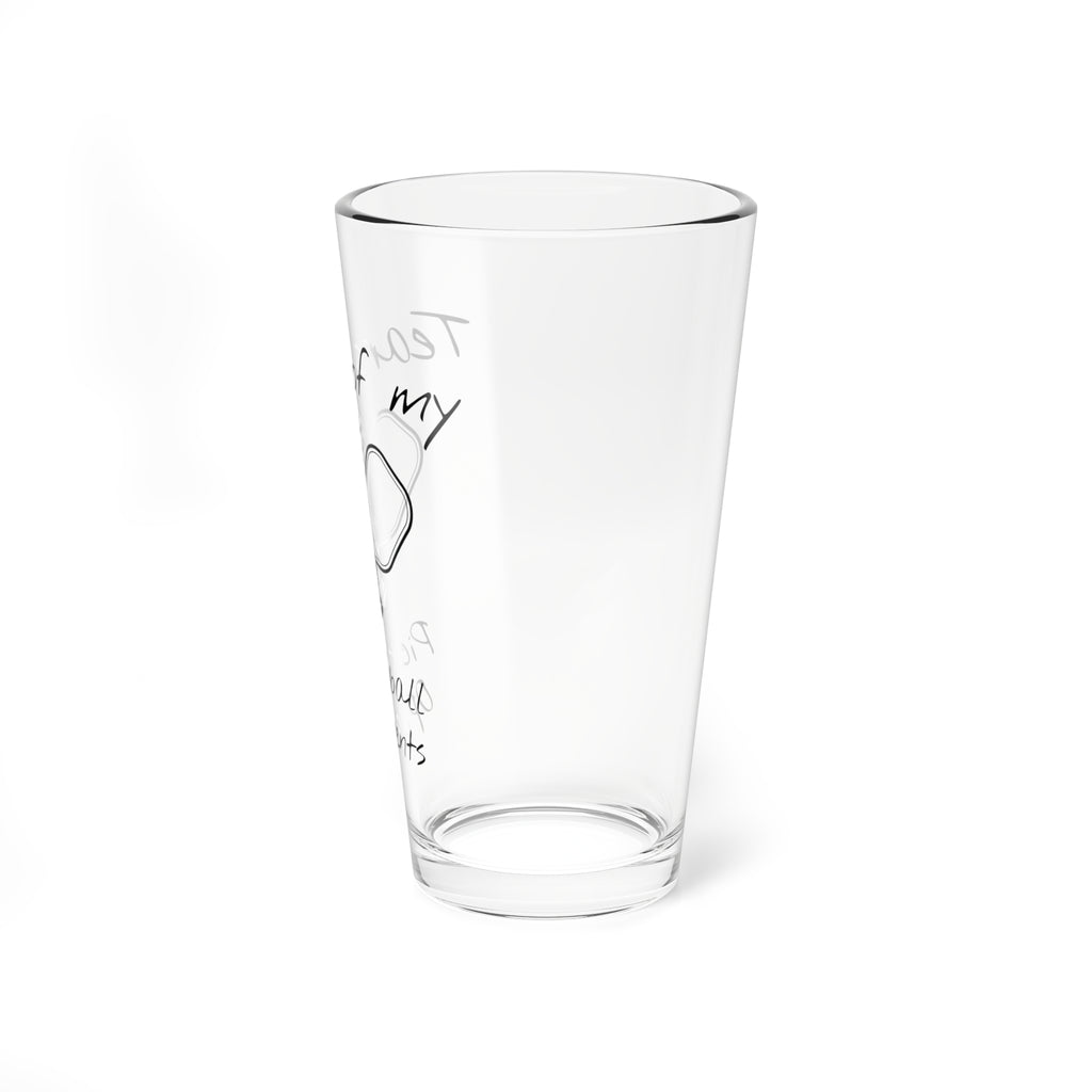 16oz Pint Glass — "Tears of My Pickleball Opponents"