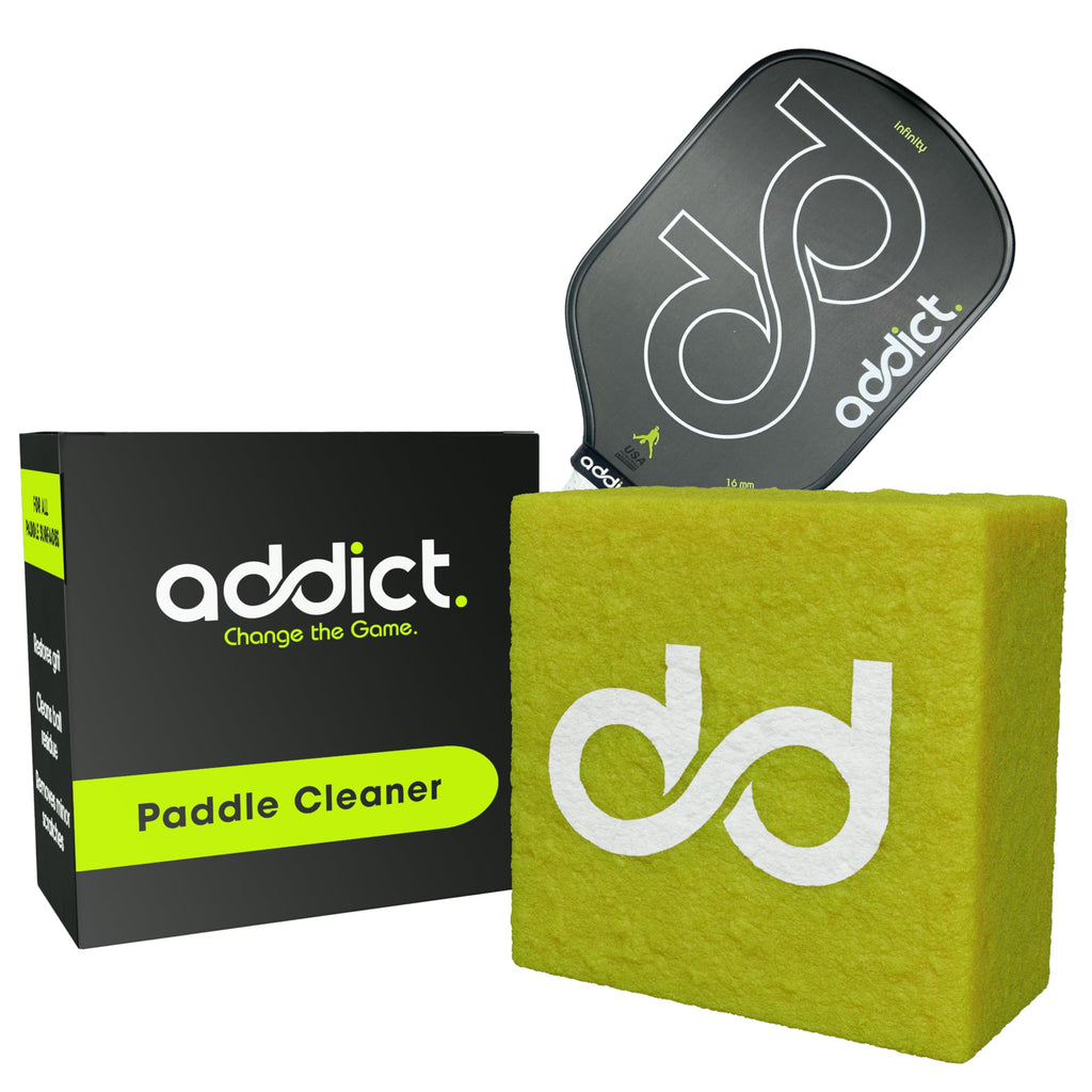 Addict Pickleball Paddle Eraser - Premium Pickleball Paddle Eraser for Carbon Fiber Paddles - Ball Residue Removal - Eliminates Dirt & Scratches - Compatible with All Brands - Long-Lasting - 1000 Uses
