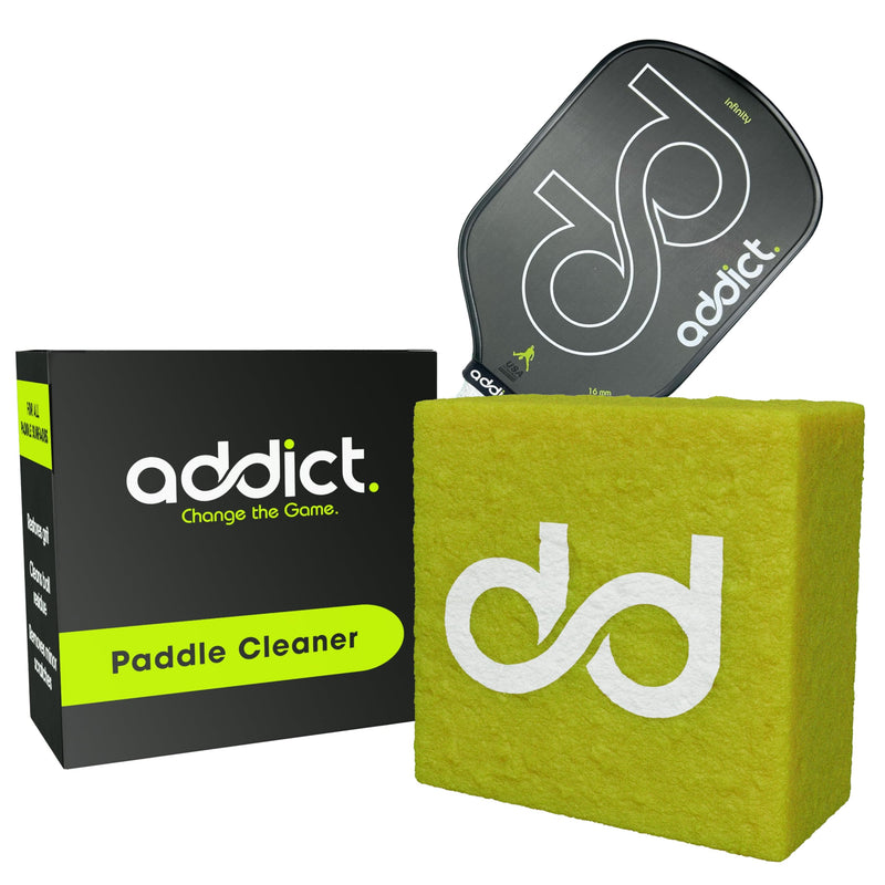 Addict Pickleball Paddle Eraser - Premium Pickleball Paddle Eraser for Carbon Fiber Paddles - Ball Residue Removal - Eliminates Dirt & Scratches - Compatible with All Brands - Long-Lasting - 1000 Uses