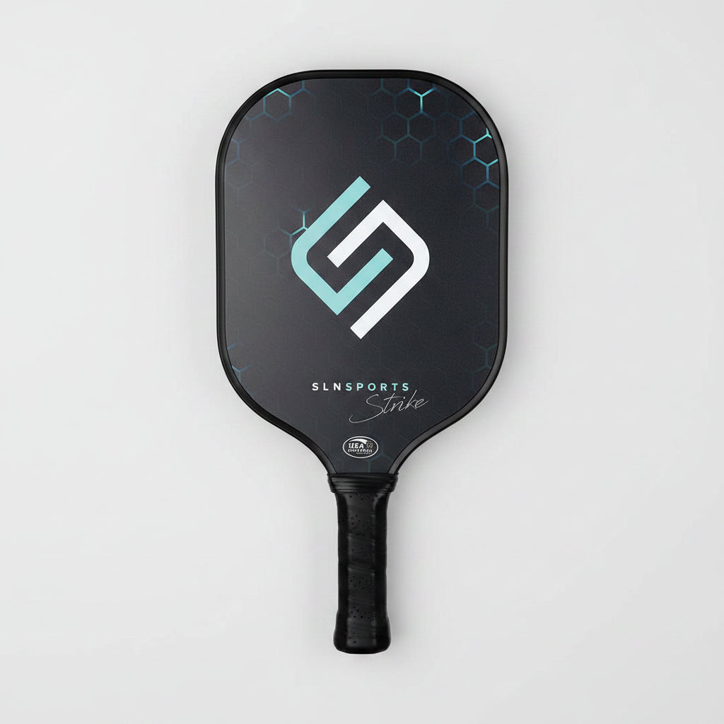 SLNSports Pickleball Paddles | Carbon Fiber/Fiberglass Pickleball Rackets Set or Single Paddle | Carrying Case 4 Balls | Pickleball Raquets for Kids and Adults (Carbon Fiber Single)